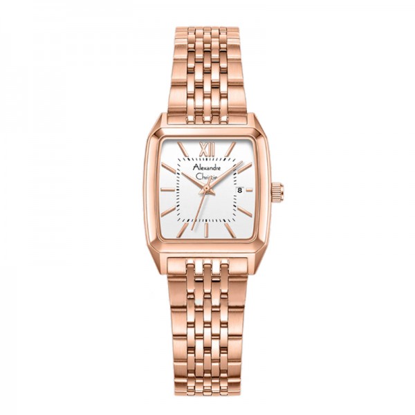Alexandre Christie AC 1041 Rosegold White Lady LDBRGSL Alexandre Christie AC 1041 Rosegold White Lady LDBRGSL